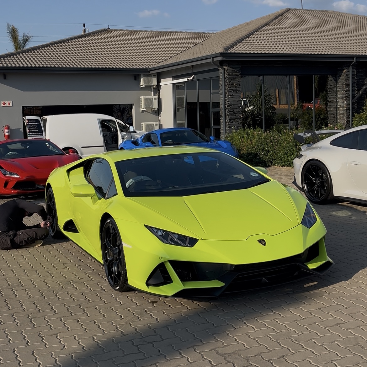 Paint correction service on vehicle paintwork